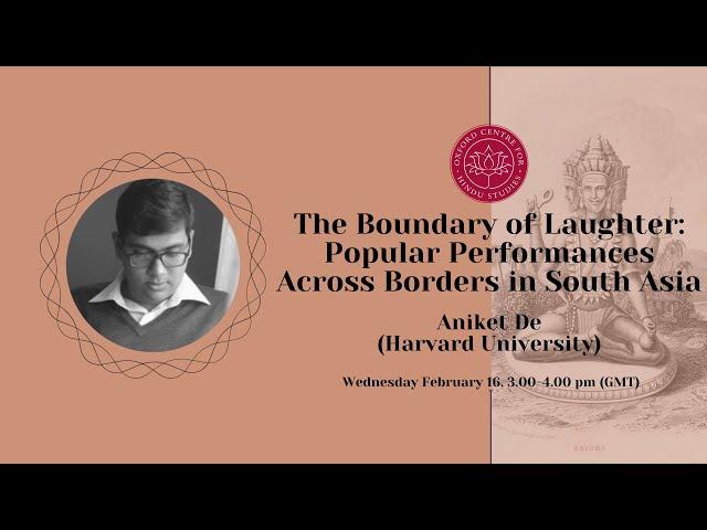 Aniket De - The Boundary of Laughter: Popular Performances Across Borders in South Asia