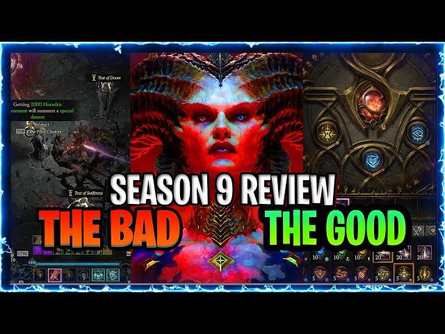 Diablo 4 Season 9 The Bad, The Good, Diablo IV Season 9 Review: (PTR Feedback and suggestions)
