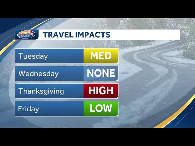 NH weather: Tracking Tuesday wintery mix, Thanksgiving storm risk