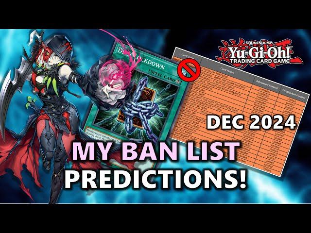 My December 2024 YU-GI-OH BAN LIST PREDICTION! | Post Crossover Breakers?