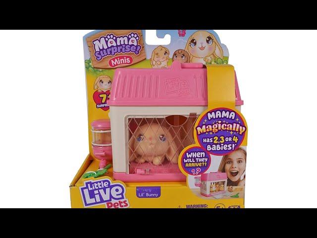 Little Live Pets Mama Surprise Minis Lil Bunny Unboxing Review