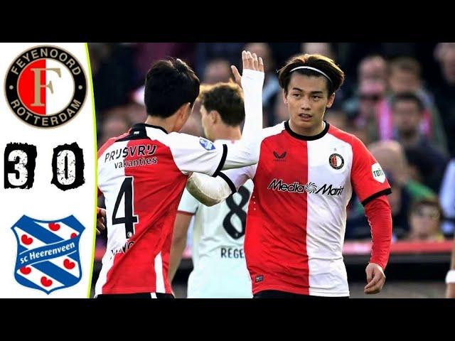 Feyenoord vs Heerenveen 3-0 Samenvatting Eredivisie 2024