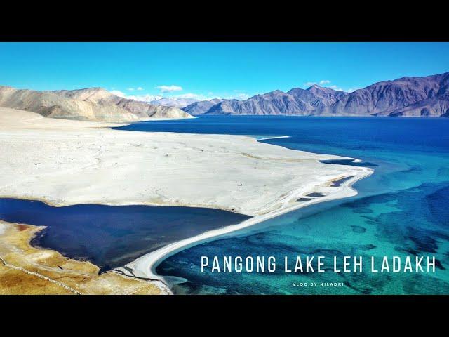 4K DRONE VIDEO OF PANGONG LAKE INDIA - Leh Ladakh Trip 2022