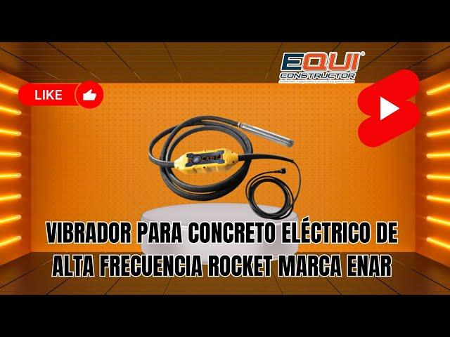 Vibrador Para Concreto Eléctrico De Alta Frecuencia ROCKET Marca ENAR