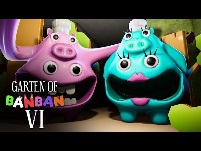 Garten of Banban 6 - CHEF PIGSTER meet TWIN SISTER (Part 9 new episodes) The Amazing Digital Circus