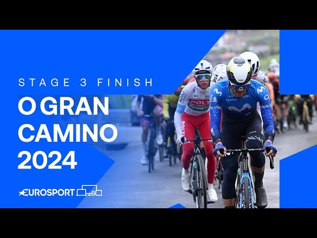 IMPRESSIVE RIDE!  | Stage 3 Finish O Gran Camiño 2024 | Eurosport Cycling