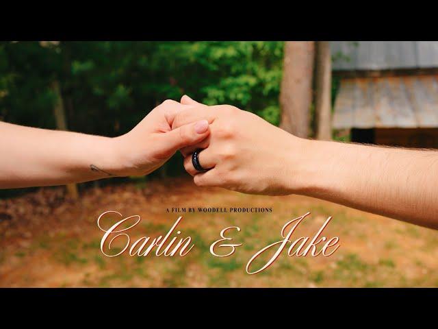 Romantic Cabin Engagement Video on a Rainy Day in Georgia