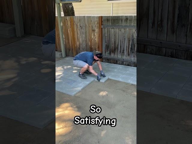 Built an affordable paver patio!  Full how-to video - https://www.youtube.com/watch?v=Z2YcDUE9Mf4