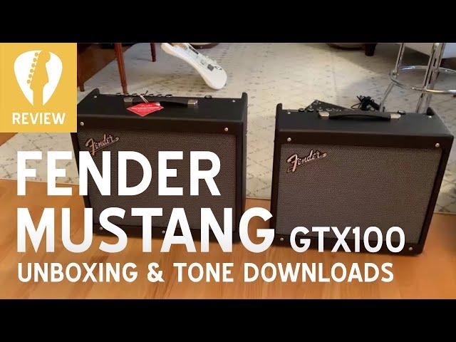 Mustang GTX 100 Amp Unboxing & Tone Demo - Fender GTX Amplifier comparison to GTX50 (2020 100 50 GT)