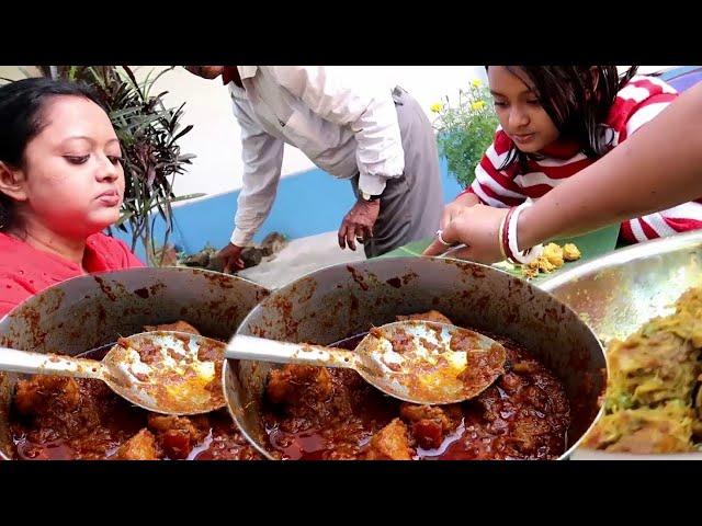 Nice Home Picnic | We Had A Nice Lunch Together | Chicken | Fish Fry | Fish Kalia | Chutney | Papad