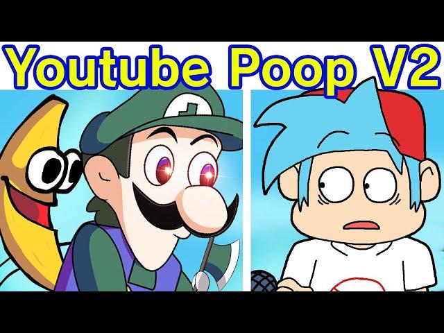 Friday Night Funkin' VS Youtube Poop Invasion V2 Full Week (FNF Mod) (Weegee/Sonic/YTP/PBJT)