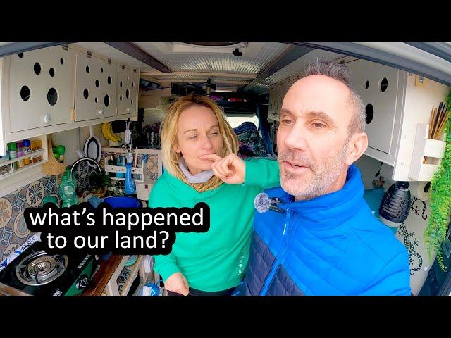 BACK IN SPAIN - WORRIED ABOUT OUR OFF GRID LAND (VAN LIFE EUROPE)