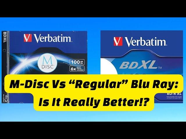 M-Disc Vs. Regular HTL (Inorganic) Blu Ray For Archival. Whats The Difference?