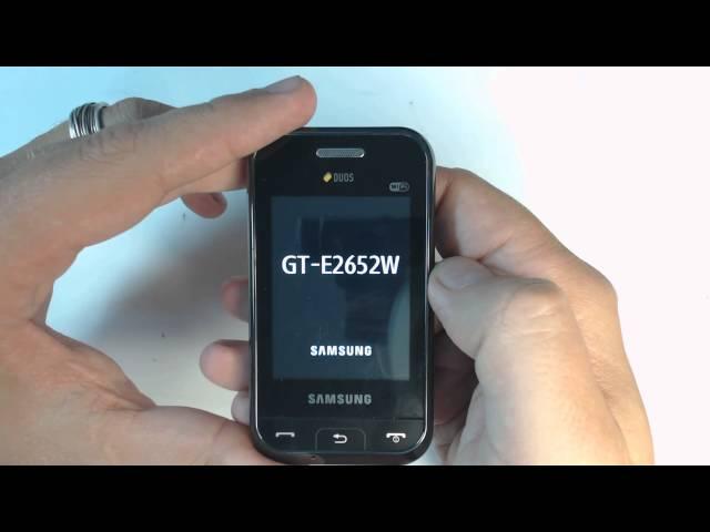 Samsung Champ Duos E2652W factory reset