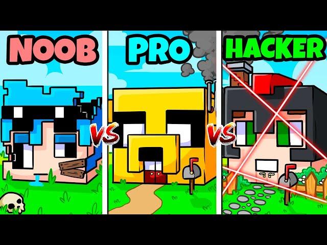 ¡CASA de MIKECRACK vs ACENIX vs TIMBA vs INVICTOR!  ¿QUIÉN CONSTRUYE la MEJOR CASA?