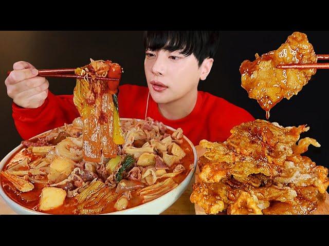 Spicy Malatang Mukbang (ft. Guo Bao Rou - sweet and sour pork ) | MUKBANG ASMR