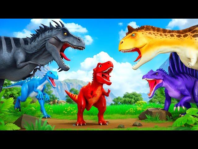 Tiny T-Rex’s Dino Land Journey: Will He Survive Among the Giants? Mother Trex Rescue Adventure!