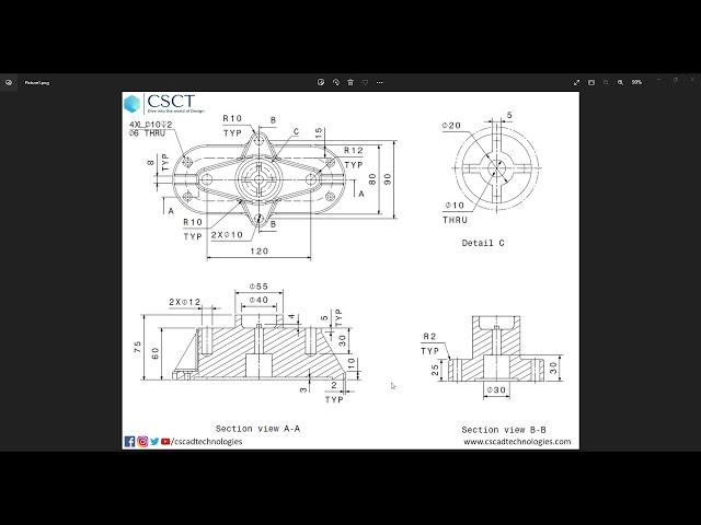 CATIA  Part Modeling Tutorial | CAD | CREO | CS CAD TECHNOLOGIES