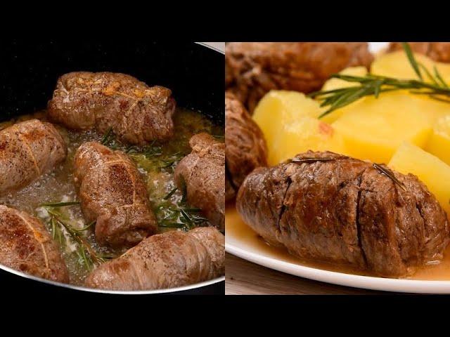 Involtini di carne in padella: il segreto per renderli succosi e teneri!