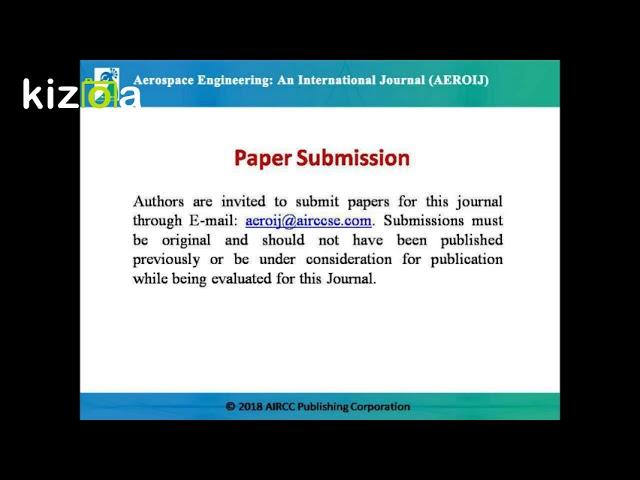 Aerospace Engineering: An International Journal (AEROIJ)