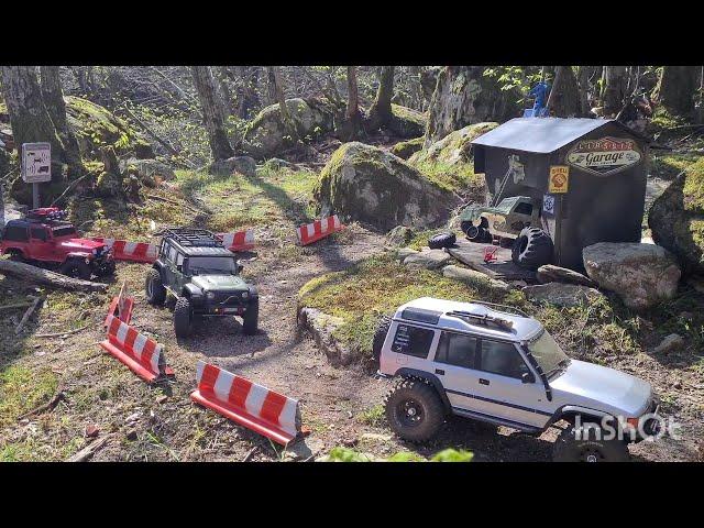 rc scale crawler park trail france les fous du volant rc  trx4 vs vanquish  axial mst rc4wd willys