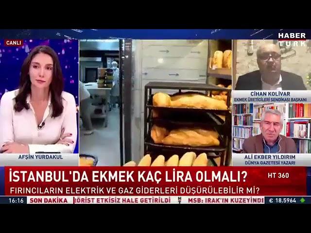 EKMEK URETİCİLERİ SENDİKASİ EKMEK 7,5 TL OLUYOR 20 YİLDİR EKMEK YİYEN TOPLUM