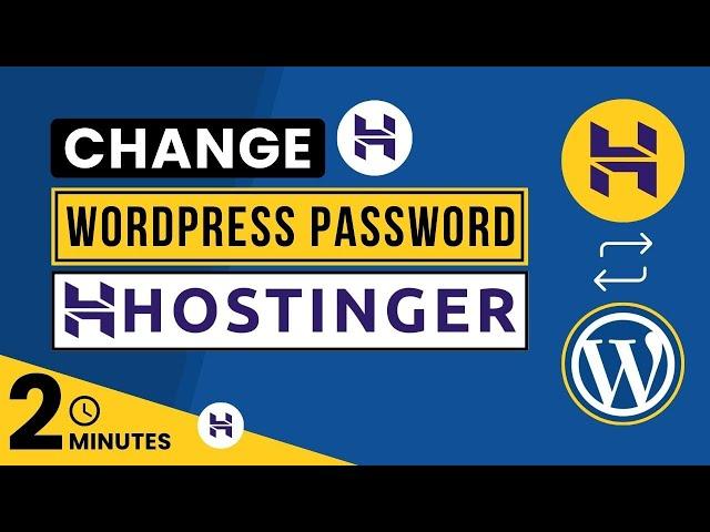 How To Change WordPress Password From Hostinger 2024 | Hostinger WordPress Password Reset