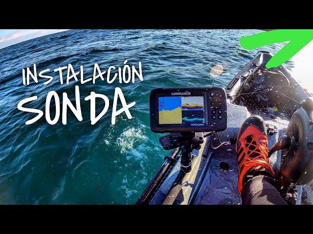 INSTALACIÓN del TRANSDUCTOR de la SONDA dentro del CASCO || Pesca en KAYAK