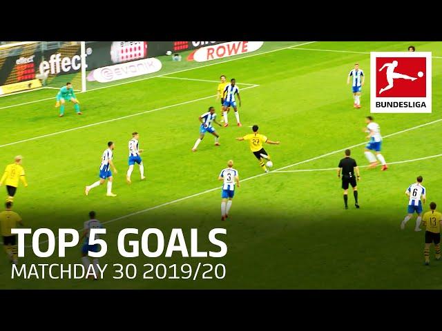 Top 5 Goals on Matchday 30 | Gnabry, Can, Modeste & More