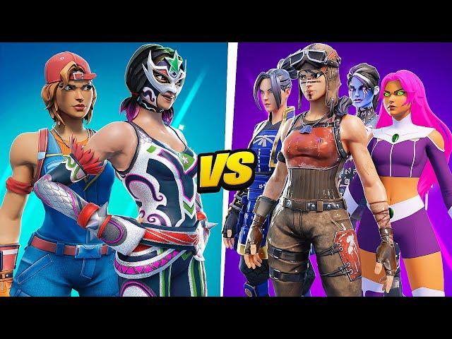 2 Fortnite Pros VS 4 Egirls (Ft. Clix)