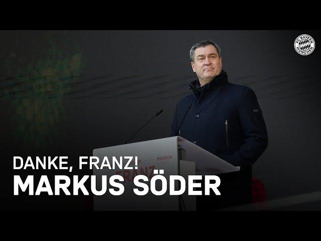 Markus Söders Rede zu Franz Beckenbauer