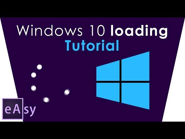 Windows 10 loading animation | Easy After Effects tutorial