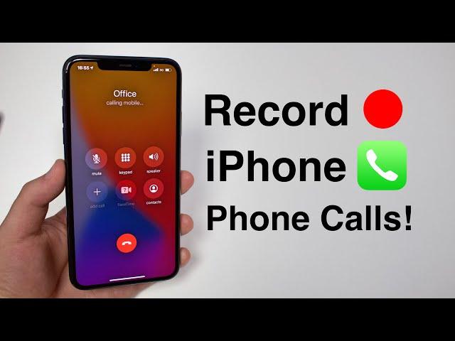 How to Record Phone Calls on iPhone!! (FREE & No Jailbreak)