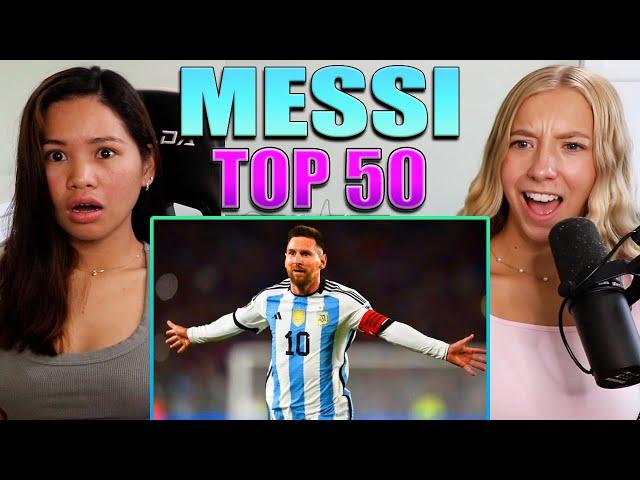 American Girls React To 50 Messi Skills That Stopped The Internet