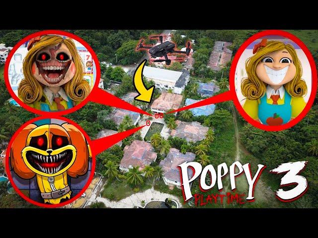 DRONE CATCHES MONSTER DOGDAY DEATH SCENE, MISS DELIGHT & EVIL MISS DELIGHT AT POPPY PLAYTIME ISLAND!