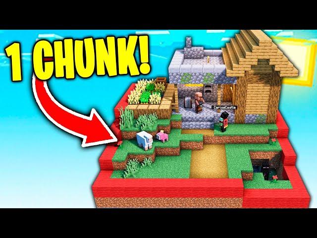 SOBREVIVIR en 1 CHUNK de MINECRAFT es 99% IMPOSIBLE? 