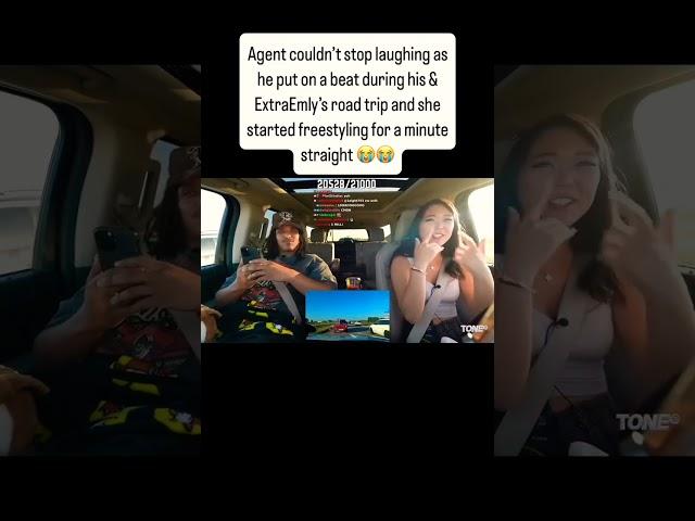 Agent Couldn't stop laughing as Extra Emily starts freestyling #agent00 #extraemily #shorts