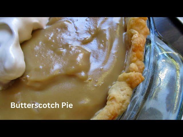 One of My Favorite Cream Pies: Butterscotch!