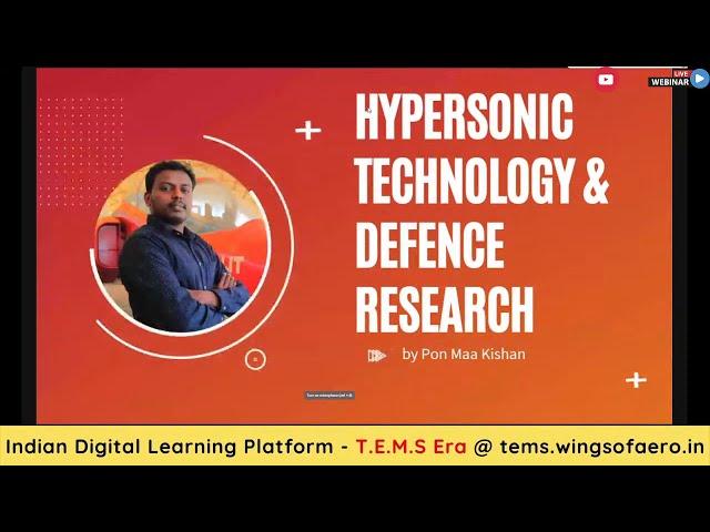 Hypersonic Technology - Defence Research | WINGS OF AERO | Mr. Pon Maa Kishan