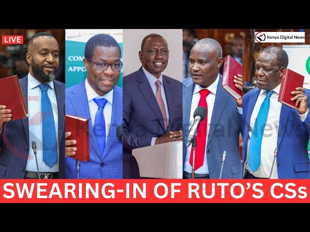 LIVE!! President Ruto Swearing-in New Cabinet Secretaries at Statehouse, Nairobi!!