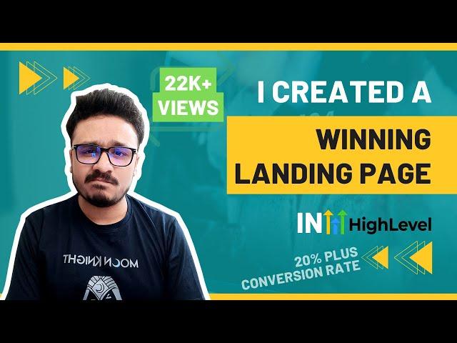 Create A HIGHLY CONVERTING LANDING PAGE in GoHighLevel  | GoHighLevel Funnel Builder Tutorial