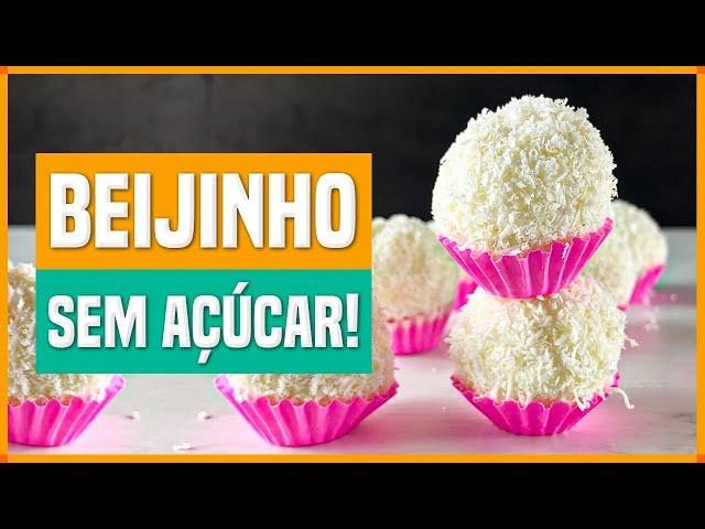 DOCE FIT SÓ 4 INGREDIENTES! Receita de Beijinho Fit Sem Açúcar e Leite Condensado! Fácil e Rápido!