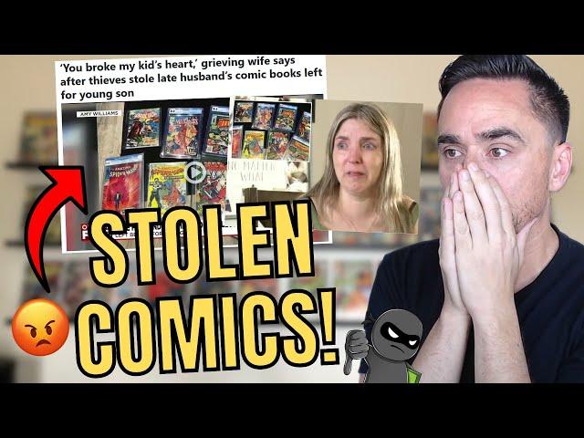 Widow Has Comic Book Collection Stolen! Let's Help Spread The Word In The Community!
