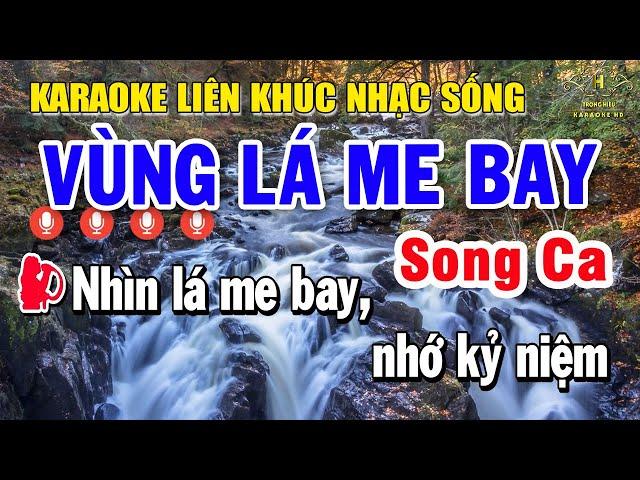 Karaoke Liên Khúc Bolero Song Ca | Tuyển Chọn LK Nhạc Trữ Tình Dễ Hát - Vùng Lá Me Bay