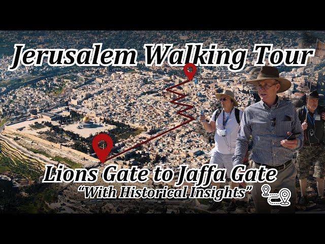 Jerusalem Old City Walking Tour! Lions Gate to Jaffa Gate! Church of Holy Sepulchre, Via Dolorosa!