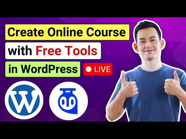 How to Create an Online Course with Free Tools | Tutor LMS Free Course Tutorial | Step by Step