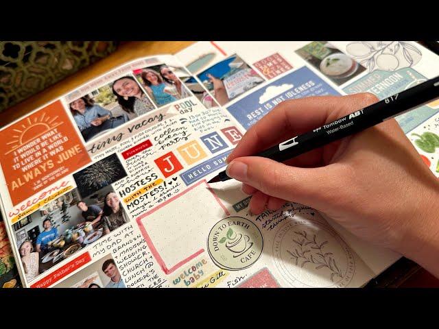 MONTHLY JOURNAL WITH ME | June Memories #monthlyjournalingclub