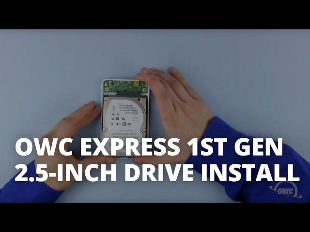 How to Install a 2.5-inch Drive in the OWC Express 1st Gen