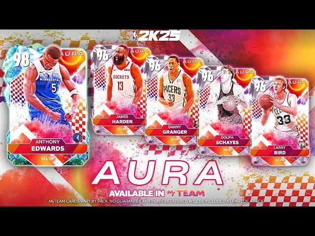 NEW AURA CARDS STARRING GALAXY OPAL ANTHONY EDWARDS DROPPING FRIDAY IN NBA 2K25 MyTEAM!