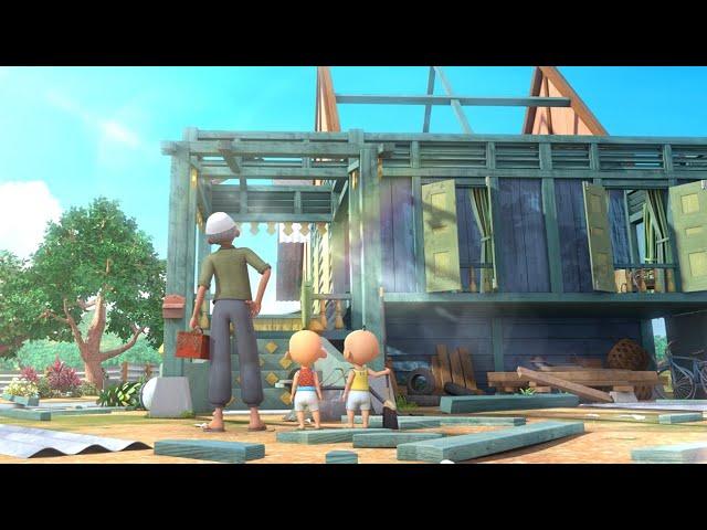 Upin & Ipin Musim 17 Full Movie - Rumah Atok Roboh | Upin Ipin Terbaru